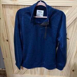 Sonoma Blue Knit shirt with Button Details